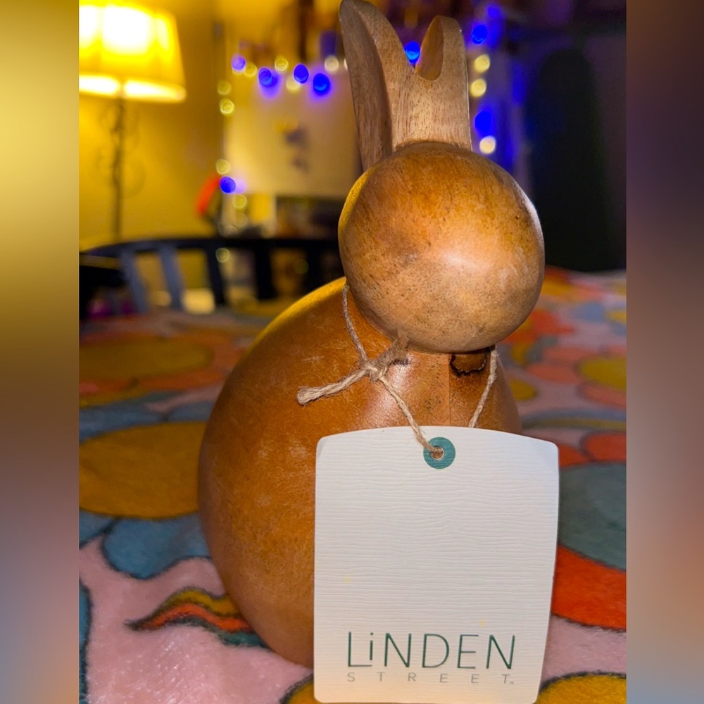 Mango Wood Linden Street Decor Bunny Rabbit